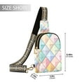 thumbnail image 2 of FORMRS Womens Crossbody Sling Bag Travel Daypack Shoulder Chest Backpack, Colorful Geometric, 2 of 7
