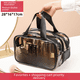 thumbnail image 1 of Bolsa de maquillaje impermeable transparente con separación en seco y húmedo de doble capa de Pvc, bolsa de natación, artículos de tocador, maquillaje de Fitness, novedad de 2022, 1 of 4