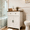 White Oak Particle Board MDF Modern, variant on XIZE Light Gray-Washed Wood Farmhouse Storage Cabinet with Barn Doors, Drawer, and Coffee Bar Buffet