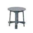 thumbnail image 2 of Rena Side End Table- 24 Inch Round Top- Rustic Distressed Blue Wood, 2 of 5