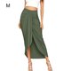 thumbnail image 4 of Minnieouse de poliéster para mujer, reemplazo Irregular de otoño, fácil de combinar, Color sólido, plisado, para oficina, viaje, faldas, ropa Prendas para la parte inferior del cuerpo M Verde, 4 of 5