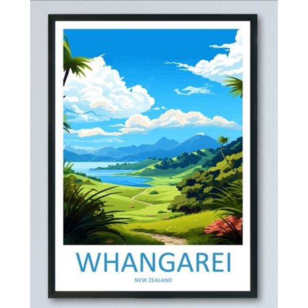 POSTER Whangarei Travel Print Wall Art Whangarei Wall Hanging Home Décor Whangarei Gift-8x12-UNFRAMED