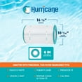 thumbnail image 3 of Hurricane HF9407-01 Advanced Pool and Spa Filter Cartridge Replacement, White, 3 of 7