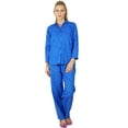 thumbnail image 1 of Bimba Women Cotton Night Wear Pajama Set Printed Full Sleeve Shirt with Pyjamas, 1 of 5