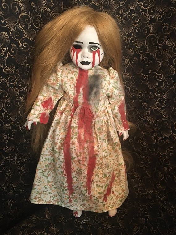 creepy hair doll