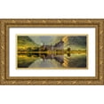 thumbnail image 1 of Kruczynski, Wojciech 14x9 Gold Ornate Wood Framed with Double Matting Museum Art Print Titled - Kilchurn, 1 of 4