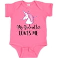 thumbnail image 3 of Inktastic Godmother Loves Me Unicorn Girls Girls Baby Bodysuit, 3 of 5