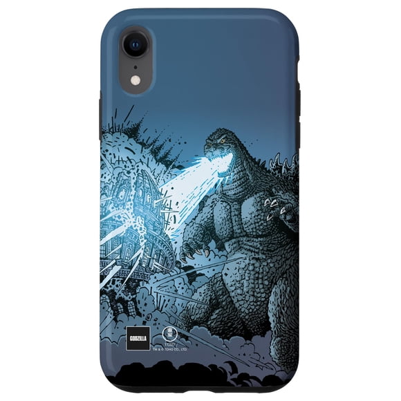 Funda para iPhone XR de Godzilla Arte Cómico Ataque con Rayo de Calor