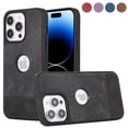 thumbnail image 2 of PU Leather Case For IPhone 14 13 12 11 Pro X XS Max XR 8 7 Plus SE2 SE3 Phone Back Cover, 2 of 5