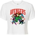 thumbnail image 3 of Marvel The Avengers - Collegiate - Juniors Cropped Graphic T-Shirt, 3 of 5