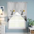 thumbnail image 6 of Swag Valance Curtains for Windows, Funny Pig Light Filtering Kitchen Curtains with Rod Pocket, Cute Art Vintage Lovely Animals on Bathtub Window Treatment Valances for Living Room, 36x36 - 2 PCS, 6 of 9