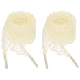 thumbnail image 1 of 2 pares de cordones planos, cordones de 2.2 cm de ancho y 120 cm de largo, color beige, 1 of 7