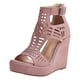 thumbnail image 2 of Nuevas sandalias de cuña Zapatos de mujer ahuecados con boca de pez de fondo grueso para mujer Wmkox8yii sa3577, 2 of 8