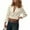 Beige, variant on Cropped Blazers for Women 2025 Long Sleeve Notch Lapel Collar Button Business Casual Work Office Jacket