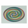thumbnail image 1 of Rainbow Cutting Board, Spiral Rosette Pattern with Wavy Stripes Abstract Contemporary Design, Decorative Tempered Glass Cutting and Serving Board, Small Size, Multicolor, by Ambesonne, 1 of 1
