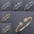thumbnail image 5 of POINTERTECK Élégant bracelet Ouvert en zircon de Laiton simple, 5 of 5