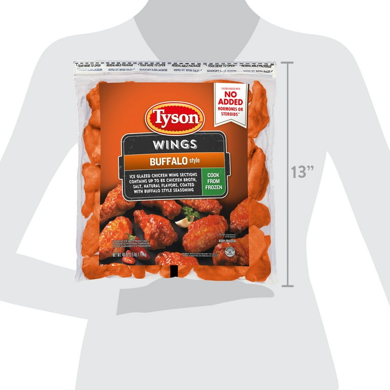 Tyson Frozen Chicken Wing Sections, 10 lbs.