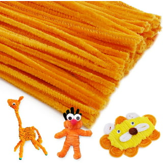  100 Pieces Pipe Cleaners Chenille Stem, Glitter Gold