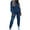 Blue womens 2 piece sets, variant on Womens Sweatsuits Set Womens Tracksuit Sets Casual Solid Hooded Sweatshirt and Jogger Sweatpant 2 Piece Outfits Ladies Girls Running Sports Lounge Sets with Pocket