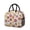 Black-142, variant on Lunch Bag Lunch Box for Women Reusable Insulated Lunch Bags,Water-Resistant Doughnut Pattern Cooler Lunch Tote Bag, Large Capacity for Work Travel Picnic