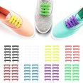 thumbnail image 3 of Waterproof Elastic Silicone Tieless Shoestring for Athletic Running Multicolor for, 3 of 8