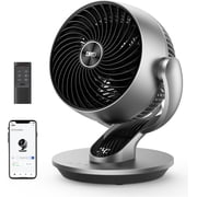 Dreo Smart Fan for Bedroom,120° Vertical and 90° Oscillating Fan with Remote/Voice, 13 Inch Height Quiet Air Circulator for Whole Room, 70 ft, 4 Speeds, 5 Modes, 12H Timer, Desk Fans for Home, Office