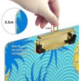 thumbnail image 3 of FMSHPON Pineapples in Sea Waves Clipboard Hardboard Wood Nursing Clip Board and Pull for Standard A4 Letter 13x9 inches, 3 of 7