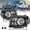Black clear, variant on For 2009 2010 2011 Honda Pilot Halogen Headlights Assembly Pair W/BULBS
