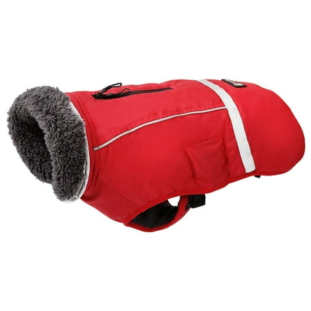 Sale Countdown! All Weather Coat With Reflective Trim For Outdoor Adventures Warm Lined Windproof Jacket For Cold Weather And Visibility Pet Clothes Birthday Gift For Pet Dog Cat L