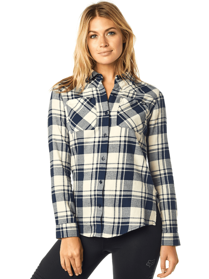 Fox Womens Flannel Button Down Fox Womens Flannel Button Down