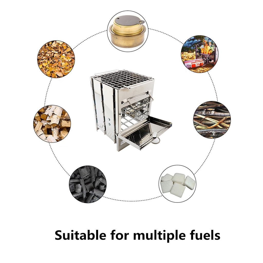 Necvior Folding Cooking Detachable Stoves Camping Equipment Portable Camping Stove