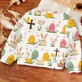 thumbnail image 7 of Girls Long Sleeve Sweatshirt Toddler Bunny Ear Floral Pullover Kids Casual Crewneck Tops Daily Playwear Comfortable Spring Easter Clothes for Teen, 7 of 7
