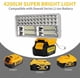 thumbnail image 5 of Compatible con Linterna Dewalt Batería de Iones de Litio de 20 V Max, 40 W 4200 Lm para Luz Dewalt de 20 V Max Foco de Reflector de Luz de Trabajo Led con Puerto USB,  9", 5 of 6