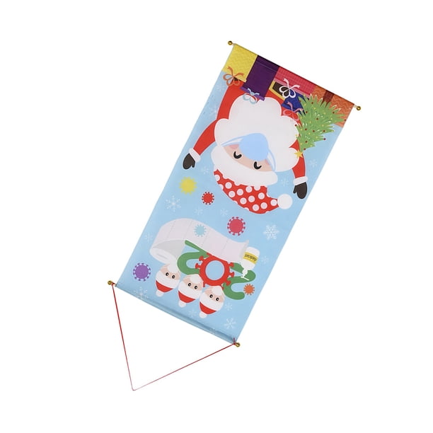 Inteprter 1 unidad de bandera colgante de Navidad Feliz Navidad Santa Claus muñeco de nieve decoraciones para el hogar decoración colgante de Navidad Kits de decoración para fiestas Sénior Inteprter HA001468-01