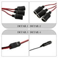 thumbnail image 3 of Coconut Ok 1Pc 1 To 3 Way 12-24V Car Cigarette Lighter Splitter Universal Car Charger Lighter Plug Socket Splitter Adapter Car Accessories, 3 of 10