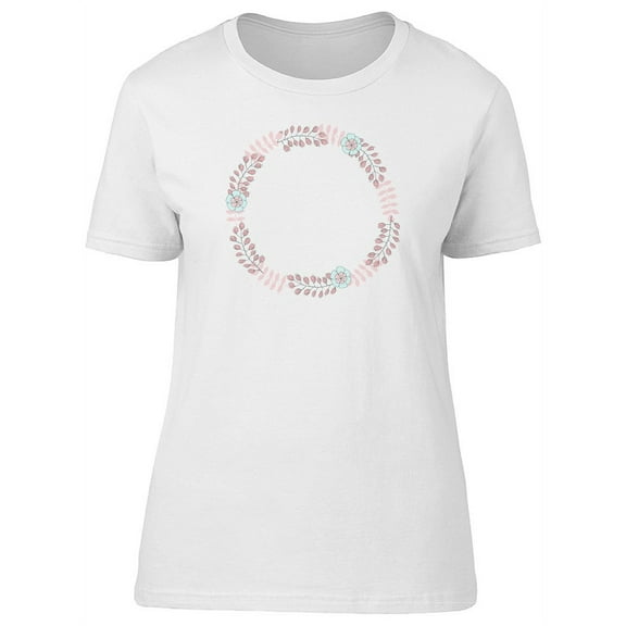 Vintage Spring Plants Wreath Tee Women's -Image by Shutterstock
