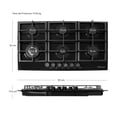 thumbnail image 4 of Parrilla Empotrable 6 Quemadores Gutstark Home Cristal Templado Acero Inox, 4 of 11