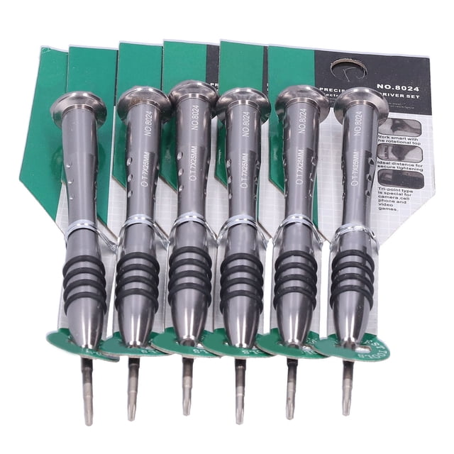 Kit de herramientas de reparación con 6 destornilladores de estrella para desmontaje de productos electrónicos de iPhone