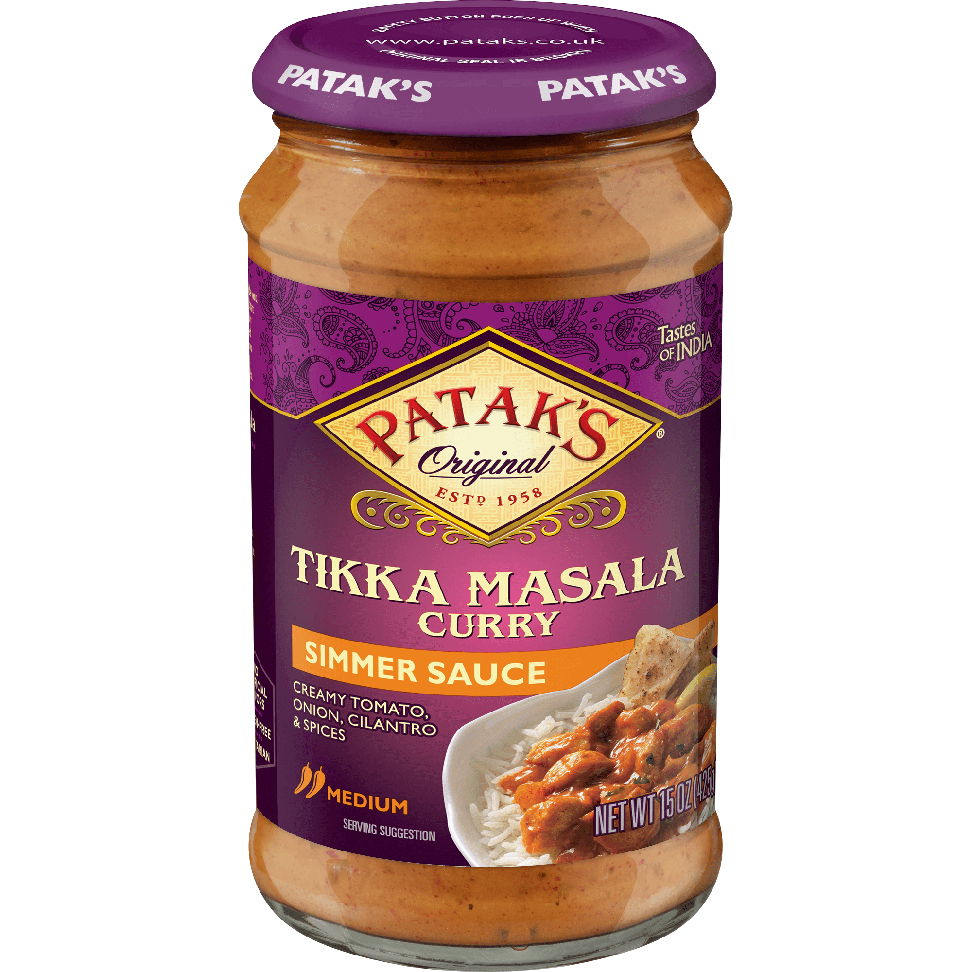 Patak's Tikka Masala Simmer Sauce - 15 oz