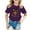 Dark Purple, variant on YUEHUA Shirt for Girls 8-10 Girls' Summer Round Neck Cartoon Print Casual Loose Short Sleeved T Shirt, Size 8-10 Years