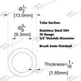 OD (Outside Diameter) Brushed Stainless Steel Tubing 304 Grade 16