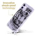 thumbnail image 3 of Case Yard iPhone-12-Mini Case Clear Soft & Flexible TPU Ultra Low Profile Slim Fit Thin Shockproof Transparent Bumper Protective Cover Drop Protective Cell Phone Cases (Tiger Sketch), 3 of 8
