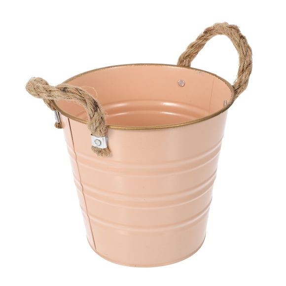 AURARMLET De Flores De Hierro Color Con Vintage Y Asas Para Fácil Transporte