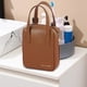 thumbnail image 1 of Bolsa de Cosméticos Yinane Bolsa de aseo colgante de Cuero PU Impermeable Cremallera de Gran Capacidad para Uso Diario En El Hogar Marrón, 1 of 8