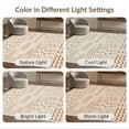 thumbnail image 6 of ODIKA 2'x3' Ivory Beige Arbor Handwoven Design Washable Doormat Modern Geometric Motif with Warm Tones Non-Slip, Low Pile for Entryway, Kitchen, Laundry Room, 6 of 6