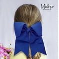 thumbnail image 3 of Motique Accessories Royal Blue Jumbo Bow Pony with Tails, for Adults, 3 of 5