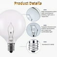 thumbnail image 3 of Changmaius  Wax Warmer Bulbs, G50 25 Watt Light Bulbs for Full Size Scentsy Warmers, E12 Base G16.5 Globe Clear scentsy Bulb for Candle Wax Warmer, Long Lifespan (6 Pack), 3 of 6