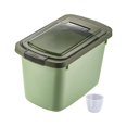 thumbnail image 1 of Grain Rice Storage Container Kitchen Organizer and Lid Household Leakproof Flour Green, 1 of 9