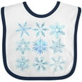 thumbnail image 3 of Inktastic Winter Snowflakes Boys or Girls Baby Bib, 3 of 4