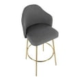 thumbnail image 7 of Lumisource Ahoy Set Of 2 Bar Stool With Gold Metal B30-AHOYUP CLAIREG2 AUGY2, 7 of 7